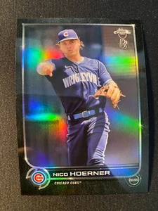 2022 Topps Chrome Ben Baller Nico Hoerner #111 Chicago Cubs - Picture 1 of 2