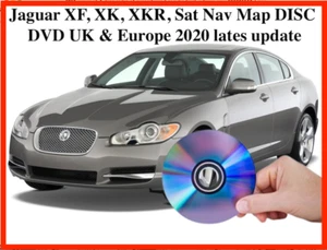 Map Jaguar XF, XK, XKR, Sat Nav DISC DVD UK & Europe latest map update - Picture 1 of 3