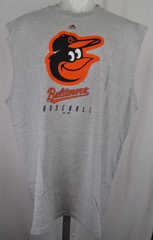 Baltimore Orioles MLB Majestic Men's Big & Tall Muscle Shirt Cover