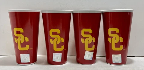NCAA USC Trojans Men's Unisex 16oz Tumbler College Licensed NEW No Box Cover