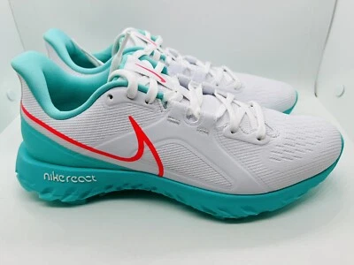 Size 8- Nike React Infinity Pro Golf Cleat (CT6620-177) Punch/Green (No Box Lid) - Image 1 of 4