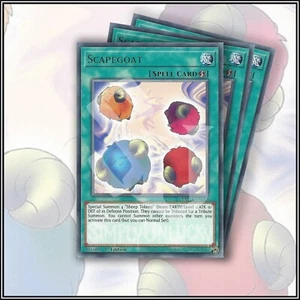 YuGiOh SCAPEGOAT x3 | TAMA ▪️ CLASSIC RARE CARD ▪️ 1ST EDITION 💎 - Picture 1 of 2