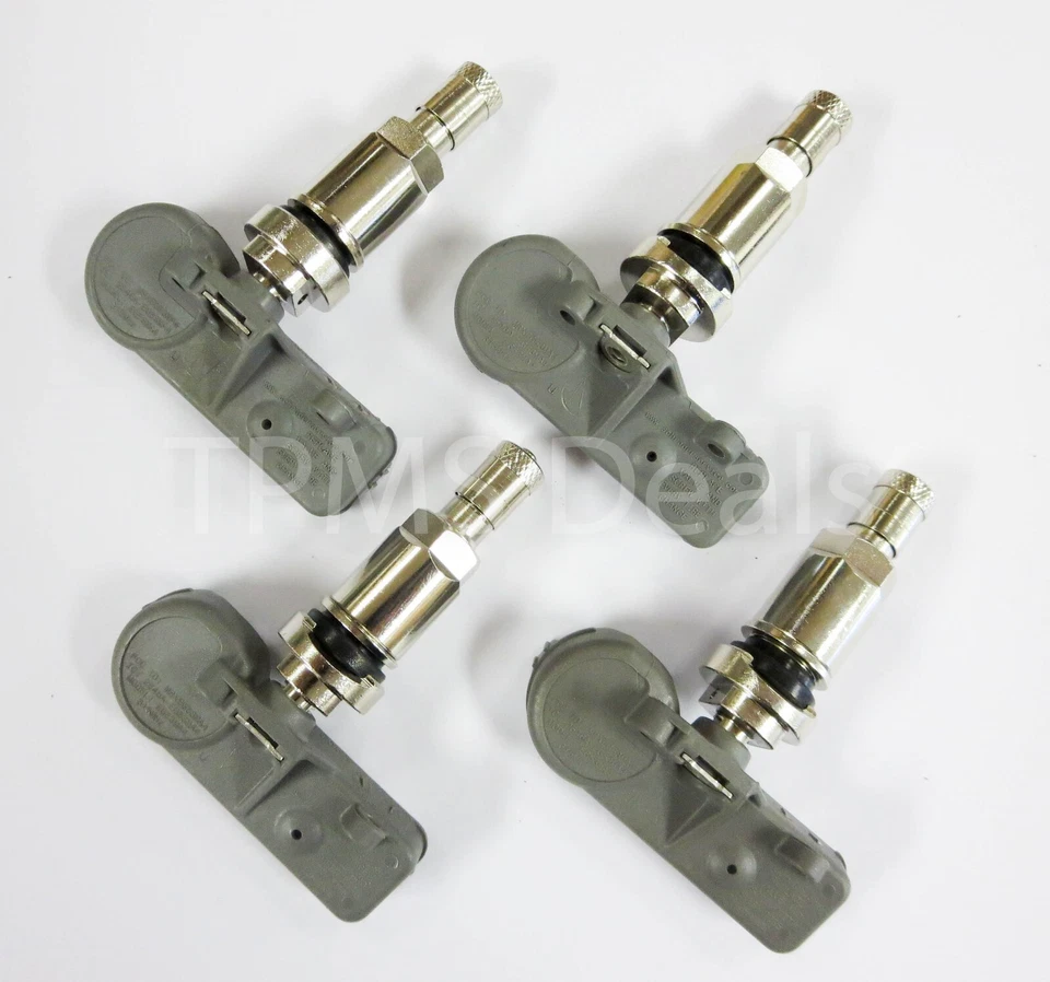 2022 Ram 1500 Limited Longhorn 6 Lug New Schrader Chrome Stem TPMS Set 433mhz - Image 1 of 1