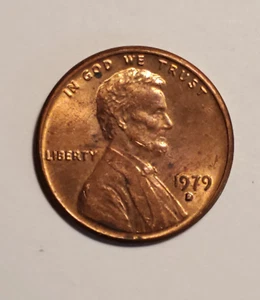 1979 D Lincoln Penney w/error-Filled "D" Mintmark - Picture 1 of 5