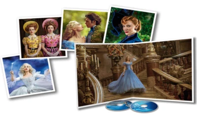 Cinderella Live Action Big Sleeve Edition DVD & Blu-ray Disney Rare Collectable - Image 1 of 3
