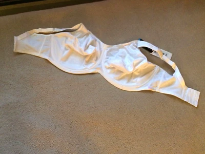 Sujetador deportivo Freya Active Support 38N (JJ) blanco con aros estilo 4002 nuevo con etiquetas Foto 1 de 4