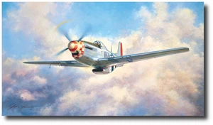 P-51 Mustang von John Young - Luftfahrt Kunstdruck - Bild 1 von 1