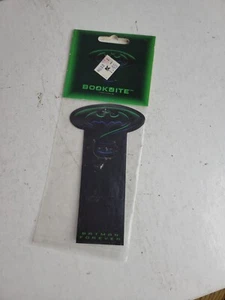 Memorabilia del logotipo de Batman Forever Bookbite 1995 DC Comics BookMark Riddler - Imagen 1 de 2