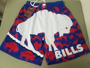 New Mitchell & Ness NFL Mens Buffalo Bills Jumbotron Shorts.