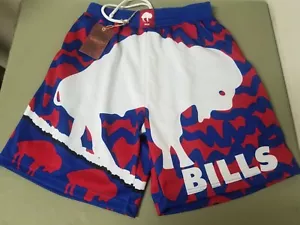 New Mitchell & Ness NFL Mens Buffalo Bills Jumbotron Shorts. - Picture 1 of 5