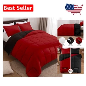 Luxury King Size Fluffy Comforter Set - 3 Piece Reversible for Stylish Bedrooms - Picture 1 of 8