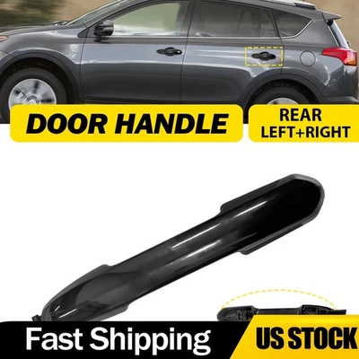 Черная передняя или задняя внешняя дверная ручка для Toyota RAV4 2017-2023 годов выпуска - Изображение 1 из 4