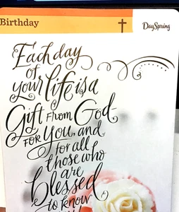 Tarjetas de cumpleaños de primavera con versículos bíblicos amorosos sello 15 ELECCIÓN GB6 - Imagen 1 de 51