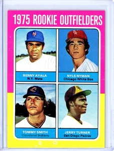1975 Topps - 1975 Rookie Outfielders Jerry Turner, Benny Ayala, Tommy Smith #619 - Picture 1 of 2