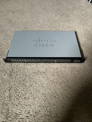 Cisco SG200-50 Smart Switch 50-Port Gigabit with Rack Mount and Power Cord - Image 1 of 4