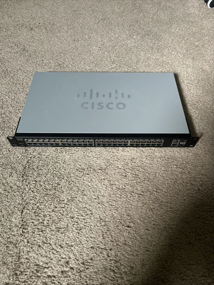 Cisco SG200-50 Smart Switch 50-Port Gigabit with Rack Mount and Power Cord - Image 1 of 4
