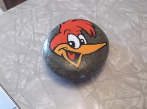 Handpainted Woody Woodpecker Rock / Paperweight - Picture 1 of 5