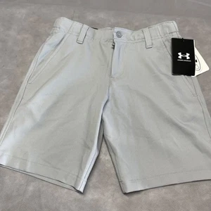 Under Armour Boys Size Youth XS NWT Showdown Golf Chino Shorts Gray 1361773 - Picture 1 of 8