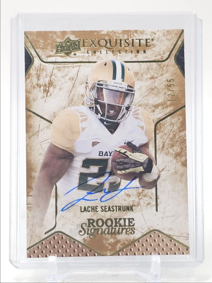 LACHE SEASTRUNK 2014 UD EXQUISITE ROOKIE SIGNATURES RC AUTO /55 Q0333 - Image 1 of 2