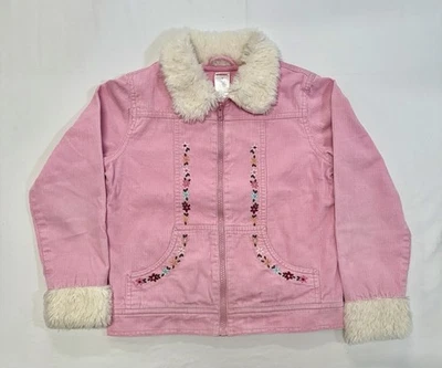 '06 Niñas Gymboree Rosa PARK CITY LUXE Invierno Maravilla Pana Chaqueta Piel Sintética Foto 1 de 4