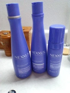 Nexxus Hy-Volume Shampoo and Conditioner XX Protein Fusion 13.5fl.oz + Mousse ๐ฅ - Picture 1 of 9