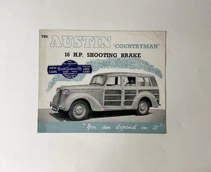 AUSTIN COUNTRYMAN 16HP SHOOTING BRAKE Sales Brochure c1948 #346/D - Picture 1 of 2