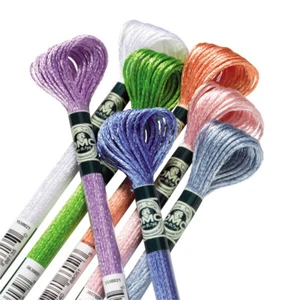 DMC Satin Embroidery Thread Floss 6 Stranded Viscose 8m, 1st Class Post! - Picture 1 of 16