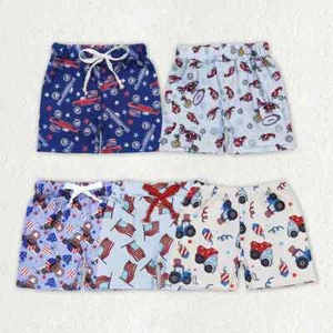 Sibling Baby Boys Summer 4th Of July Shorts Bottoms - Picture 1 of 11