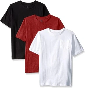 NEW American Hawk 3 pack Crew Pocket Youth Boys 18 20 T Shirts NEW NIP TUE4 - Picture 1 of 1