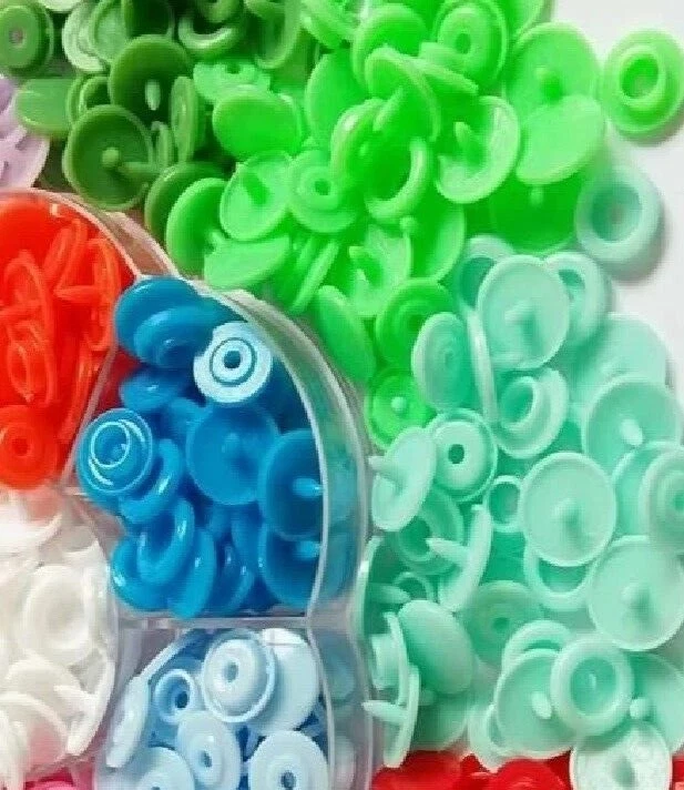 20, 50, 100 sets X-SNAPS NON SEW RAINBOW COLOURS GLOSSY T5 Size 20 12.4mm UK - Image 1 of 1