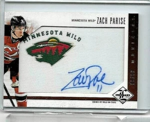 ZACH PARISE 2013 LIMITED MONIKERS LOGO PATCH & CERTIFIED AUTOGRAPH#/88 - Imagen 1 de 1