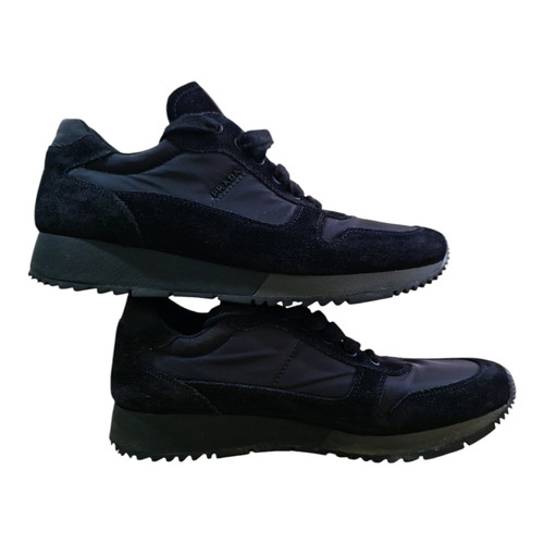 Prada Sneaker cam SUEDE pelle stringata cam scarpe da ginnastica uomo taglia 38 UE 7 US