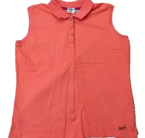 IZOD Women’s Size Large Preppy Pink Short Sleeve Polo Golf Shirt Vintage Top - Picture 1 of 11