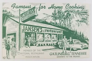 Postkarte Jansens Restaurant Hausmannskost Gatlinburg Tennessee - Bild 1 von 2