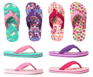 NEW Girls Tribal Pattern Beach Sandal Multi Colors Flip Flop Beach Pool || 638K - Picture 1 of 15