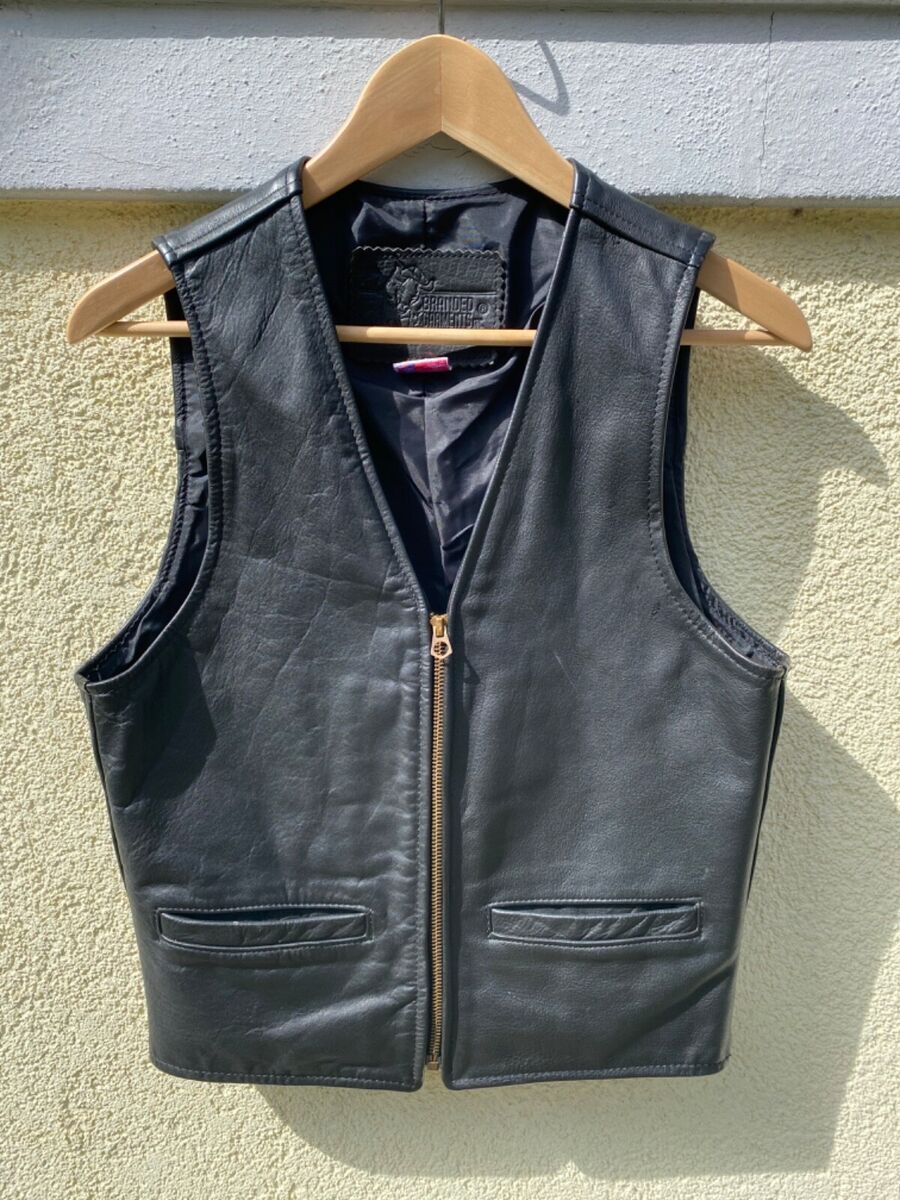 Black Leather Vintage Vests for Men for sale | eBay Black Leather Vintage Vests for Men for sale | eBay