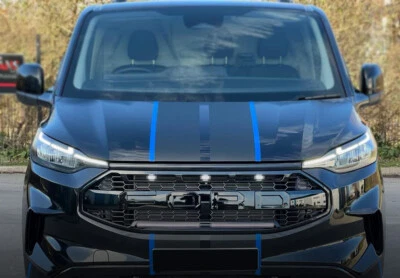 Per Ford Transit Custom 2024+ Grill Raptor con LEDs&running light nero lucido - Image 1 of 4