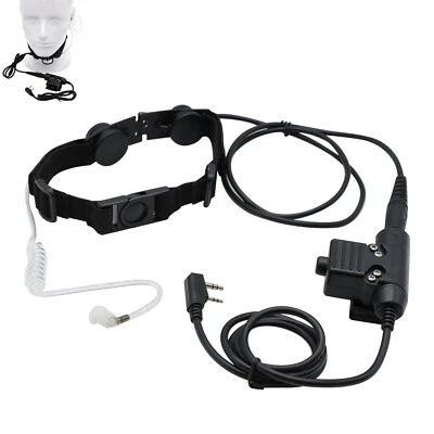 Z Tactical Throat Mic Z003 Air Tube Headset with U94 PTT for Baofeng Radio UV-5R - Image 1 of 4