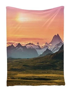 Sunset and Mountains Wall Hanging Tapestry for Living Room Bedroom Dorm Decor - Picture 1 of 1