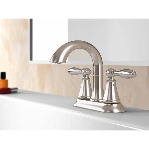 Wolverine Brass Finale Two Handle Widespread Bathroom Faucet With Pop-up, Chrome Cover