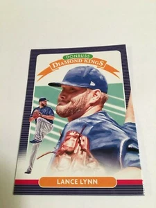 2020 Donruss Diamond Kings #21 Lance Lynn Texas Rangers - Picture 1 of 1