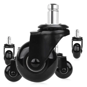 Replacement Chair Caster Wheels 2'', Heavy Duty Wheels with Plug-In Stem 7/16''X - Picture 1 of 12