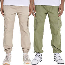 Bench Mens Devvie Twill Military Cargo Pants Trousers