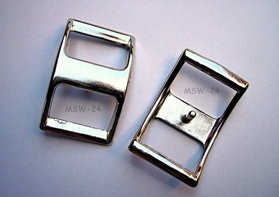 5 x Conway Schnalle Schiffchenschnalle vernickelt 19mm