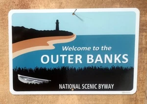 Cartel de vacaciones de Outer Banks Scenic Byway Carolina del Norte - Imagen 1 de 2
