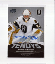 MICHAEL HUTCHINSON '22/23 2022/23 Upper Deck AHL TENDYS AUTOGRAPH card 1:885