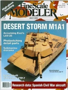 FINE SCALE MODELER Magazine July 1991 US Marines AV-8B Harrier - Picture 1 of 1