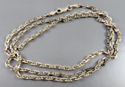 STERLING SILVER Italian 24" FLAT MARINE MARINER ANCHOR Chain Necklace 3MM