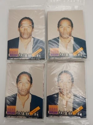 1994 OJ Simpson Promo Card Set 4 x 10 Packs In Pursuit of Justice P1-P10 Sealed - Image 1 of 3