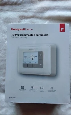Honeywell Home T3 Programable Thermostat 5-2 Day Scheduling RTH6360D White NIB  - Image 1 of 4